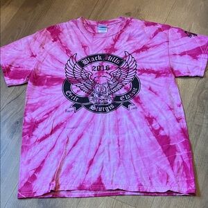 Sturgis 76th Rally 2016 Pink Tie-Dye Graphic Tee
